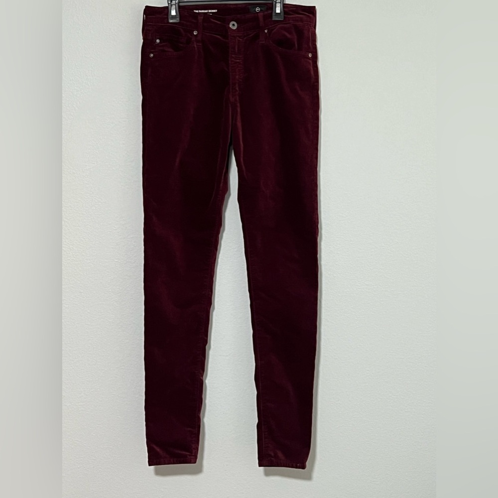 AG Adriano Goldschmied The Farrah Velvet Pants - 27R